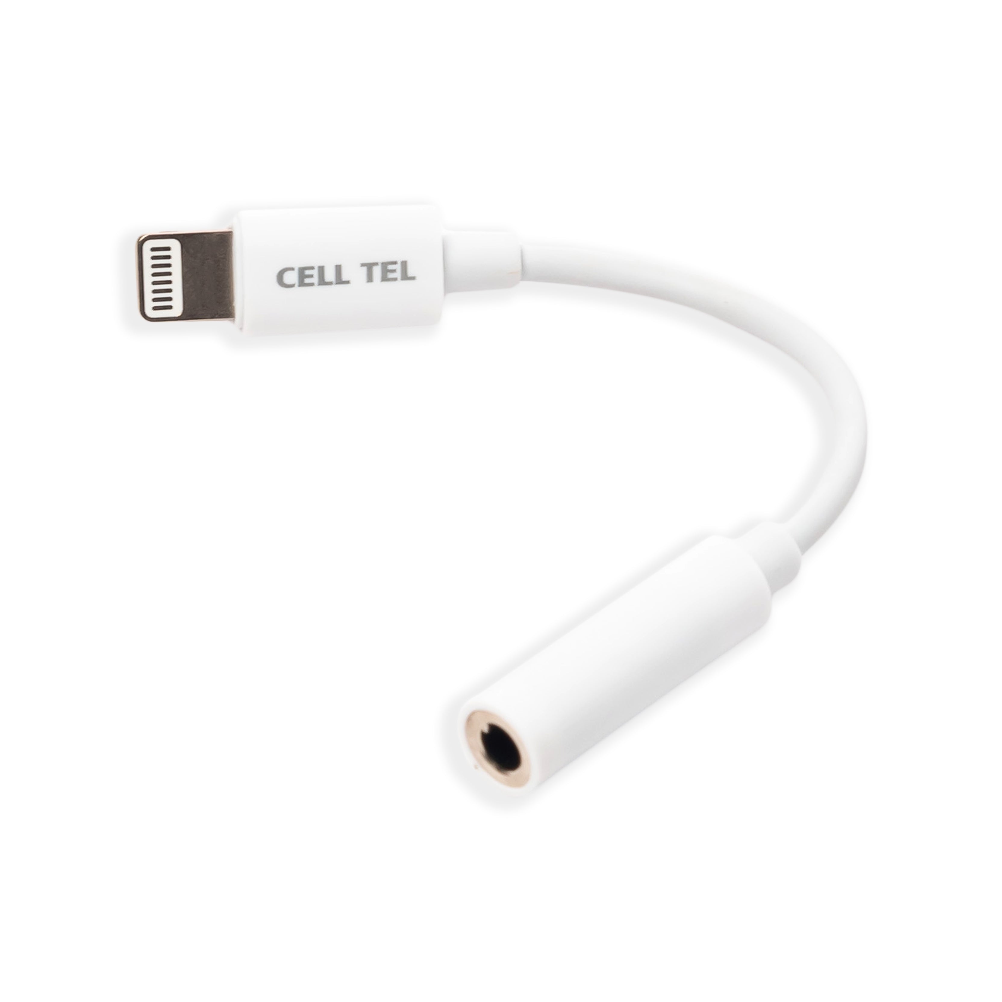 محول صوت لسماعات الأذن من سل تل بمنفذ Lightning، أبيض - CT-18C محول صوت لسماعات الأذن من سل تل بمنفذ Lightning، أبيض - CT-18C